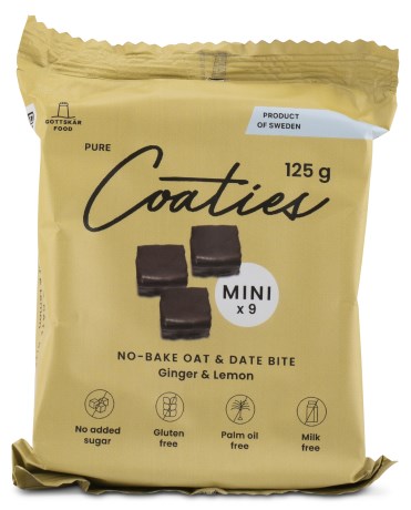 Miniatyrbild Gottskr Food Coaties Mini, Ginger Lemon, 4-pack