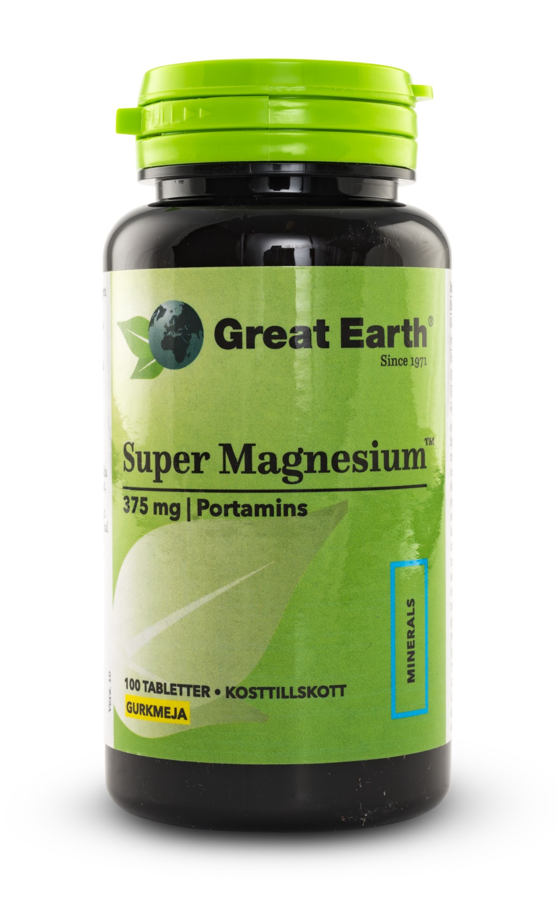 Handla Great Earth Super Magnesium hos Svensk Hälsokost. Fri frakt!