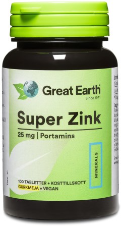 Great Earth Super Zinc 25 mg - Great Earth