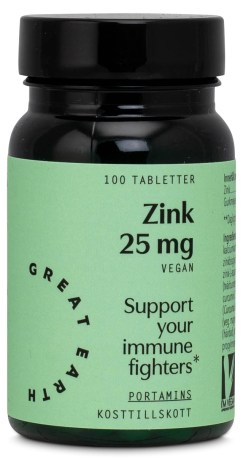 Miniatyrbild Great Earth Zink 25 mg, 100 tabl