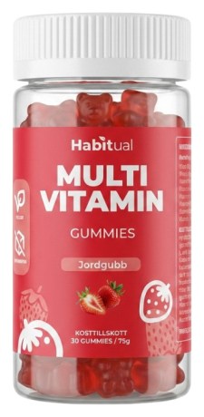 Miniatyrbild Habitual Kids Multivitamin, Jordgubb, 30 Gummies