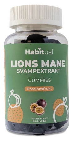 Miniatyrbild Habitual Lions Mane Gummies, Passionsfrukt, 60 Gummies