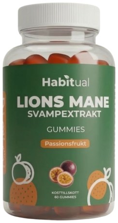 Miniatyrbild Habitual Lions Mane Gummies, Passionsfrukt, 60 Gummies