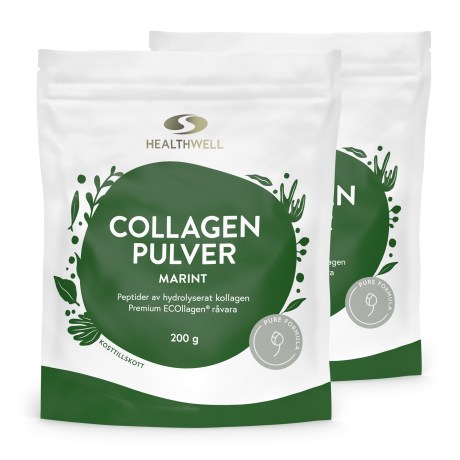 Miniatyrbild Healthwell Collagen Pulver Marint, Naturell, 400 g