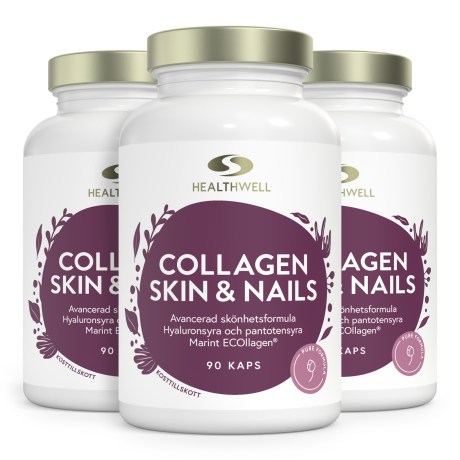 Miniatyrbild Healthwell Collagen Skin & Nails, 270 kaps