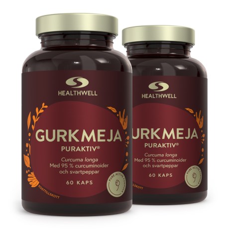 Miniatyrbild Healthwell Gurkmeja Puraktiv, 120 kaps