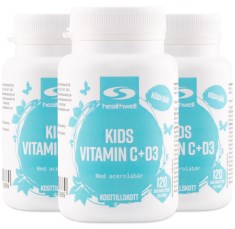 Miniatyrbild Healthwell Kids Vitamin C+D3, 360 tuggtabletter
