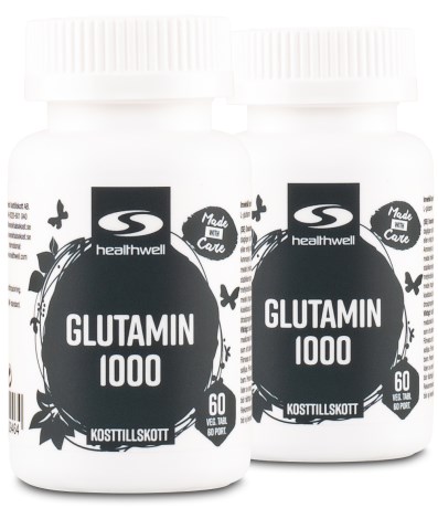 Miniatyrbild Healthwell L-Glutamin 1000, 120 tabl
