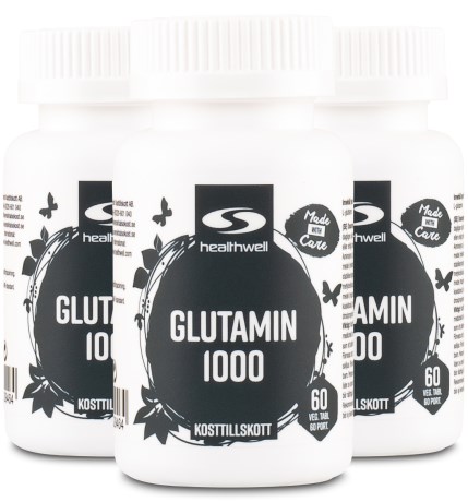 Miniatyrbild Healthwell L-Glutamin 1000, 180 tabl