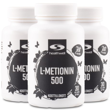 Miniatyrbild Healthwell L-metionin 500, 90 kaps