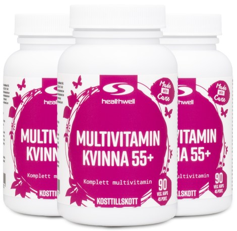 Miniatyrbild Healthwell Multivitamin Kvinna 55+, 270 kaps
