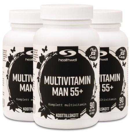 Miniatyrbild Healthwell Multivitamin Man 55+, 270 kaps