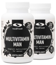 Miniatyrbild Healthwell Multivitamin Man, 180 kaps