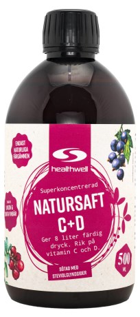 Healthwell Natursaft C+D Stevia, Livsmedel - Healthwell