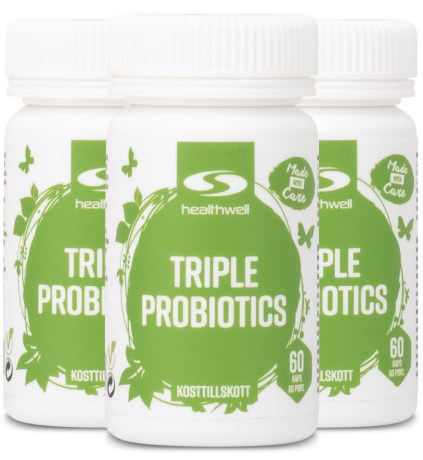 Miniatyrbild Healthwell Triple Probiotics, 180 kaps