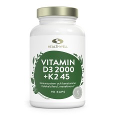 Healthwell Vitamin D3 2000+K2 45
