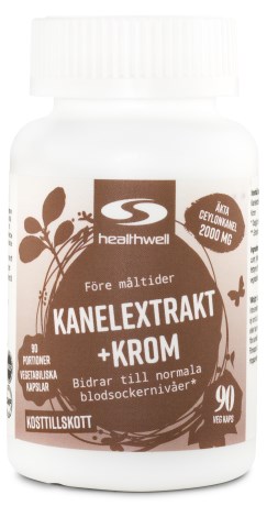 Healthwell Kanelextrakt+Krom, Viktminskning - Healthwell