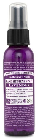 Dr Bronner Lavender Organic Hand Sanitizer - Dr Bronner