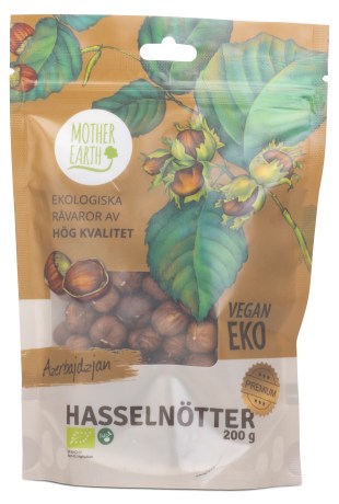 Miniatyrbild Mother Earth Hasseln�tter Premium EKO, 200 g