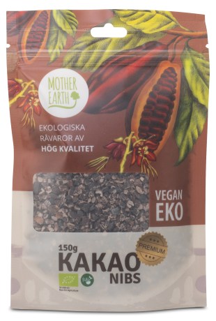 Miniatyrbild Mother Earth Kakaonibs Pangoa Premium RAW & EKO, 150 g