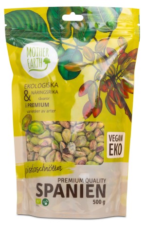 Miniatyrbild Mother Earth Pistaschn�tter Premium Raw & Eko, 500 g
