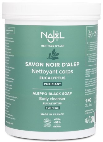 Miniatyrbild Najel Black Aleppo Soap, 1000 g, Eukalyptus