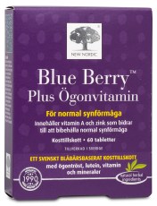 Miniatyrbild New Nordic Blue Berry Plus �gonvitamin, 60 tabl