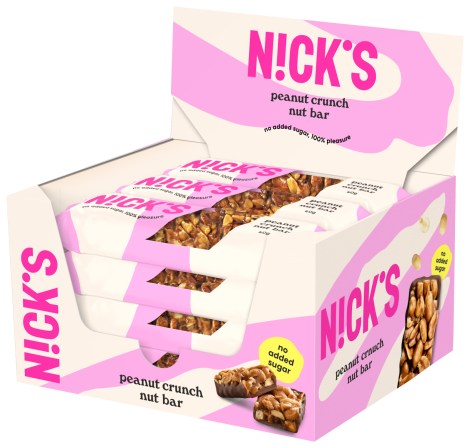 Miniatyrbild Nicks Nut Bar, Peanut Crunch, 12-pack