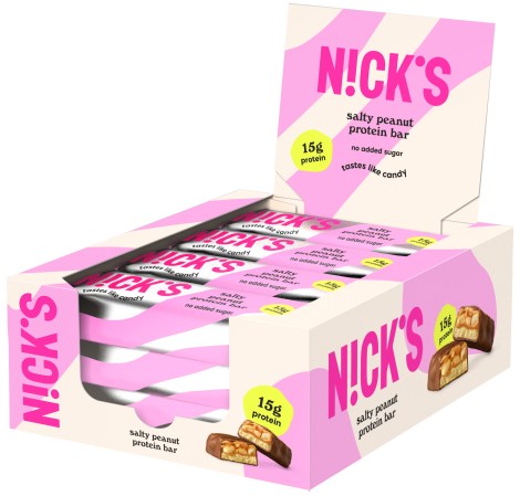 Miniatyrbild Nicks Protein Bar , Salty Peanut, 12-pack
