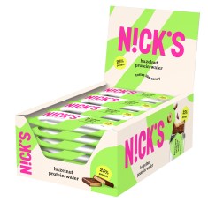Miniatyrbild Nicks Protein Wafer, Hazelnut, 24-pack