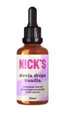 Miniatyrbild Nicks Stevia Drops, Vanilla, 50 ml
