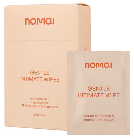 Miniatyrbild Nomai Gentle Intimate Wipes Cosmos Natural, 10 st