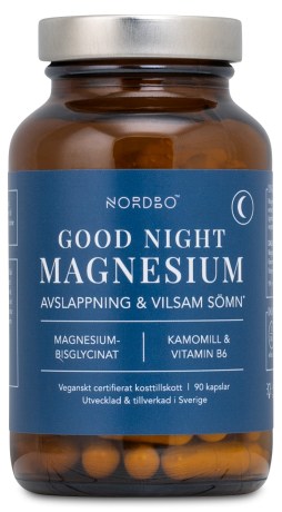 Miniatyrbild Nordbo Good Night Magnesium, 90 kaps