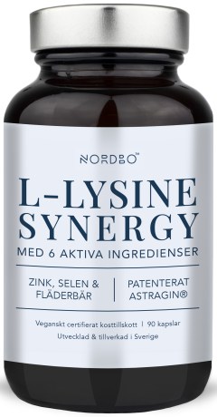 Miniatyrbild Nordbo L-Lysine Synergy, 90 kaps