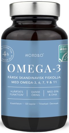 Miniatyrbild Nordbo Omega-3 ASC, 120 kaps