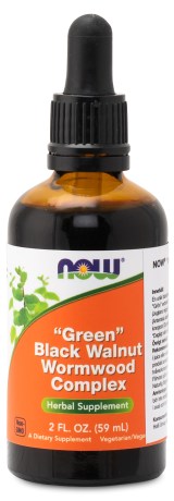 Miniatyrbild NOW Green Black Walnut Wormwood Complex Liquid, 59 ml