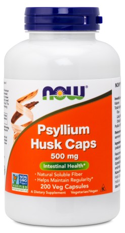 Miniatyrbild NOW Psyllium Husk Caps 500 mg, 200 kaps