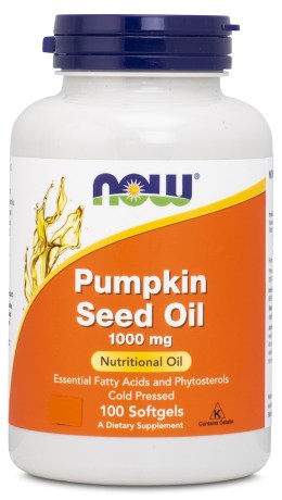 Miniatyrbild NOW Pumpkin Seed Oil 1000 mg, 100 softgel