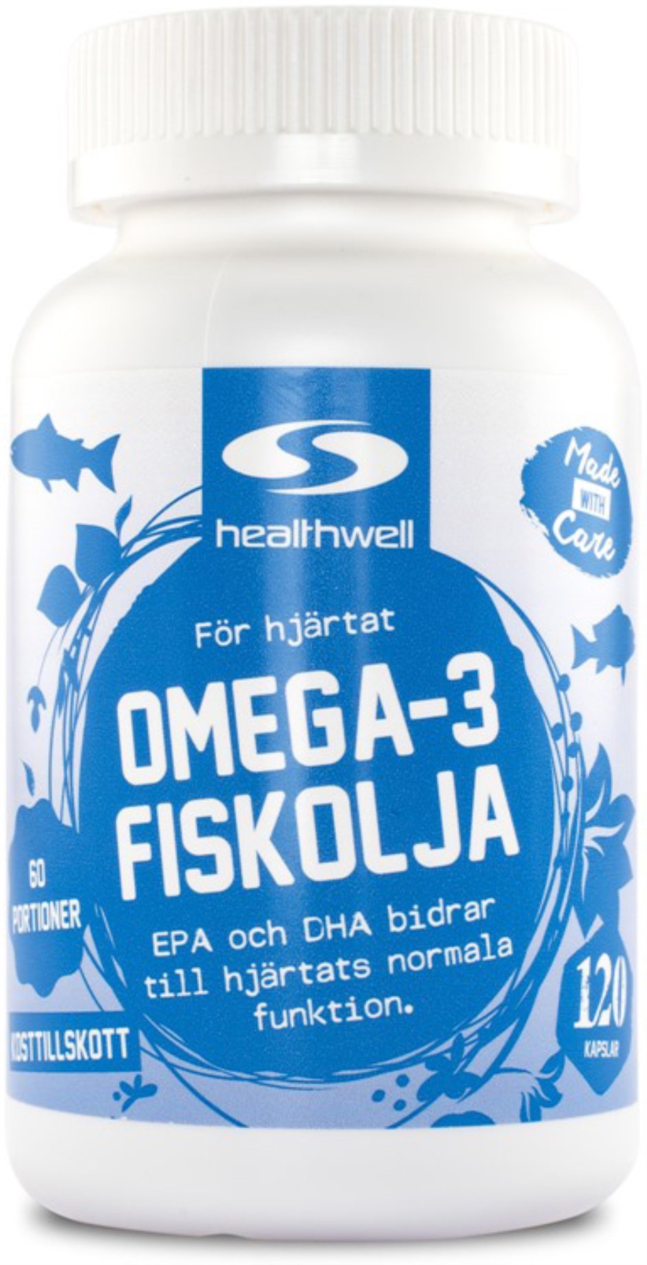 Omega3 Fiskolja För hjärta och hjärna Svensk Hälsokost