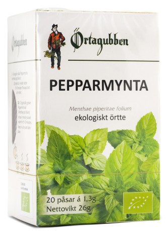 Miniatyrbild �rtagubben Te Pepparmynta blad, 20 p�sar