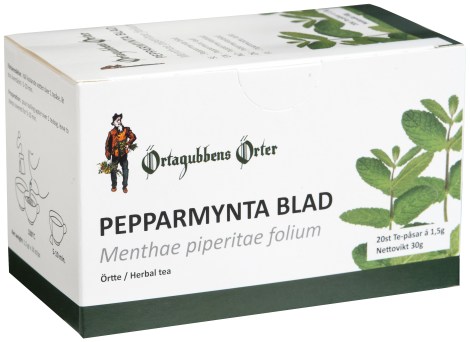 Miniatyrbild �rtagubben Te Pepparmynta Blad, 20 p�sar