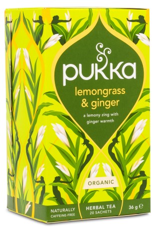 Miniatyrbild Pukka Te Lemongrass & Ginger, 20 p�sar