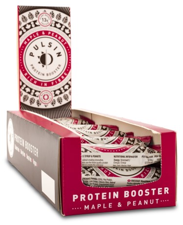 Miniatyrbild Pulsin Protein Booster, Maple & Peanut, 18-pack