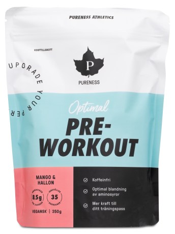 Miniatyrbild Pureness Athletics Optimal Pre-Workout, Mango & Hallon, 350 g