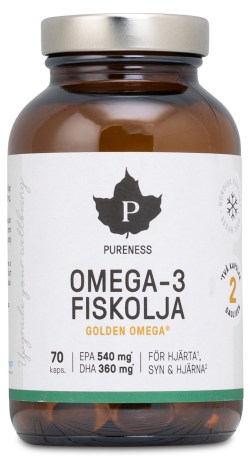 Miniatyrbild Pureness Omega-3 Fiskolja, 70 kaps