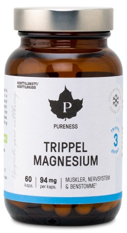 Miniatyrbild Pureness Trippel Magnesium, 60 kaps