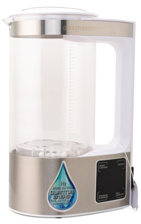 Miniatyrbild Quantum Energy H2 Hydrogen Water Can fr Vtevatten 1.8 L, T10 Pro, Vit/Borstad Metall