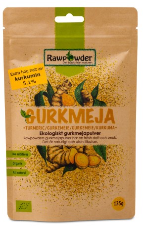 Miniatyrbild RawPowder Gurkmeja Pulver, 125 g