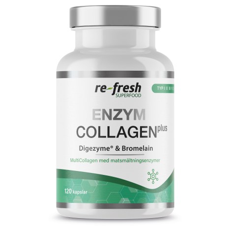 Miniatyrbild Re-fresh Superfood Enzym Collagen Plus, 120 kaps