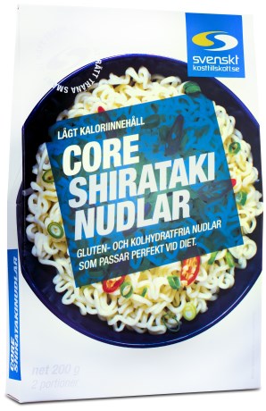 Core Shirataki Nudlar, Viktminskning - Svenskt Kosttillskott